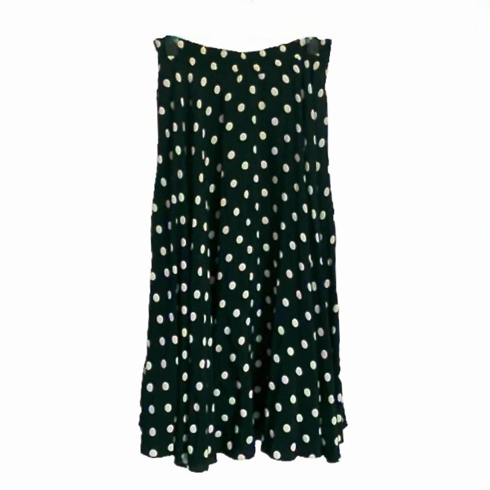 🌼 Vtg Jones NY Pleated Polka Dot Skirt (14)